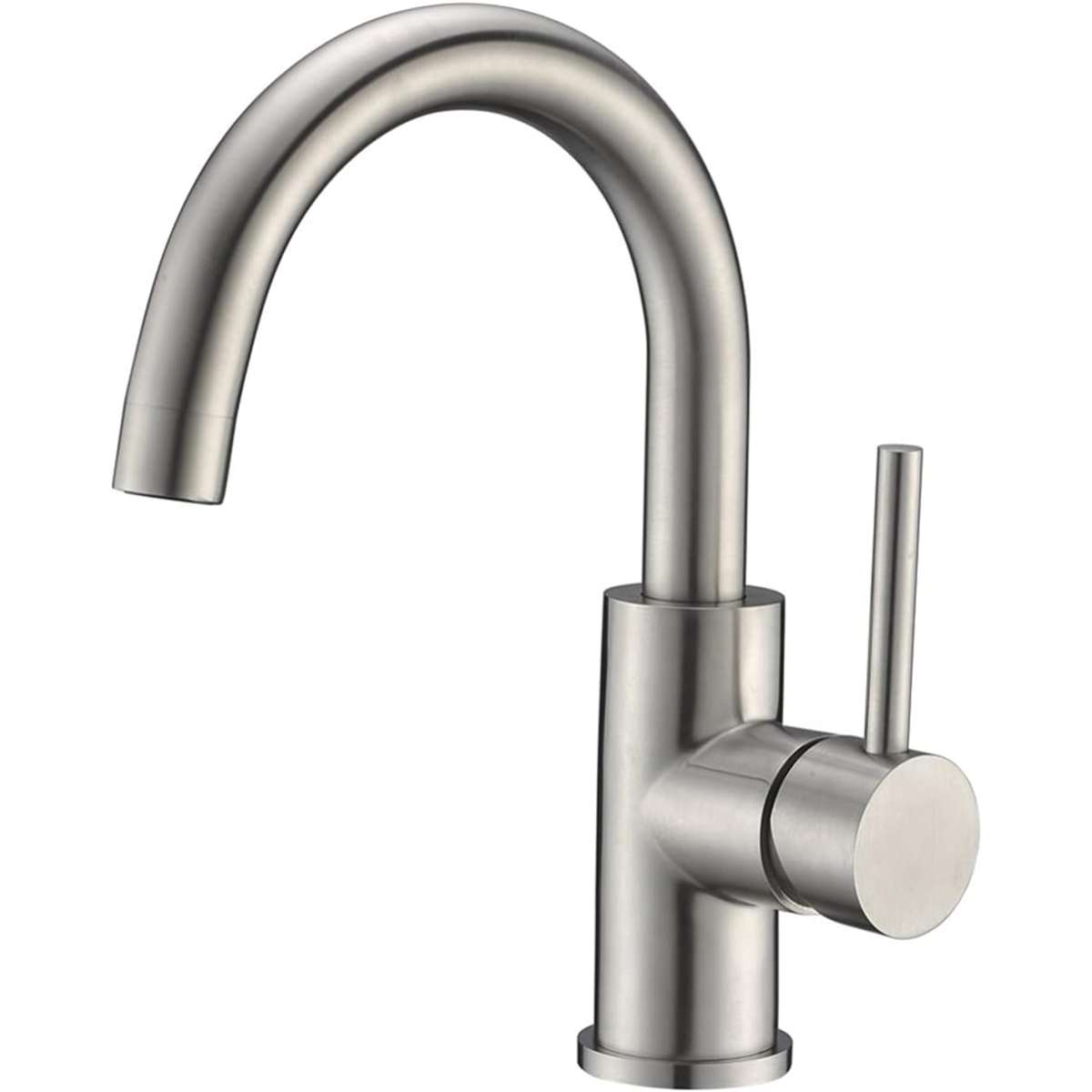 Single hole stainless steel brushed nickel pre-wet mini faucet