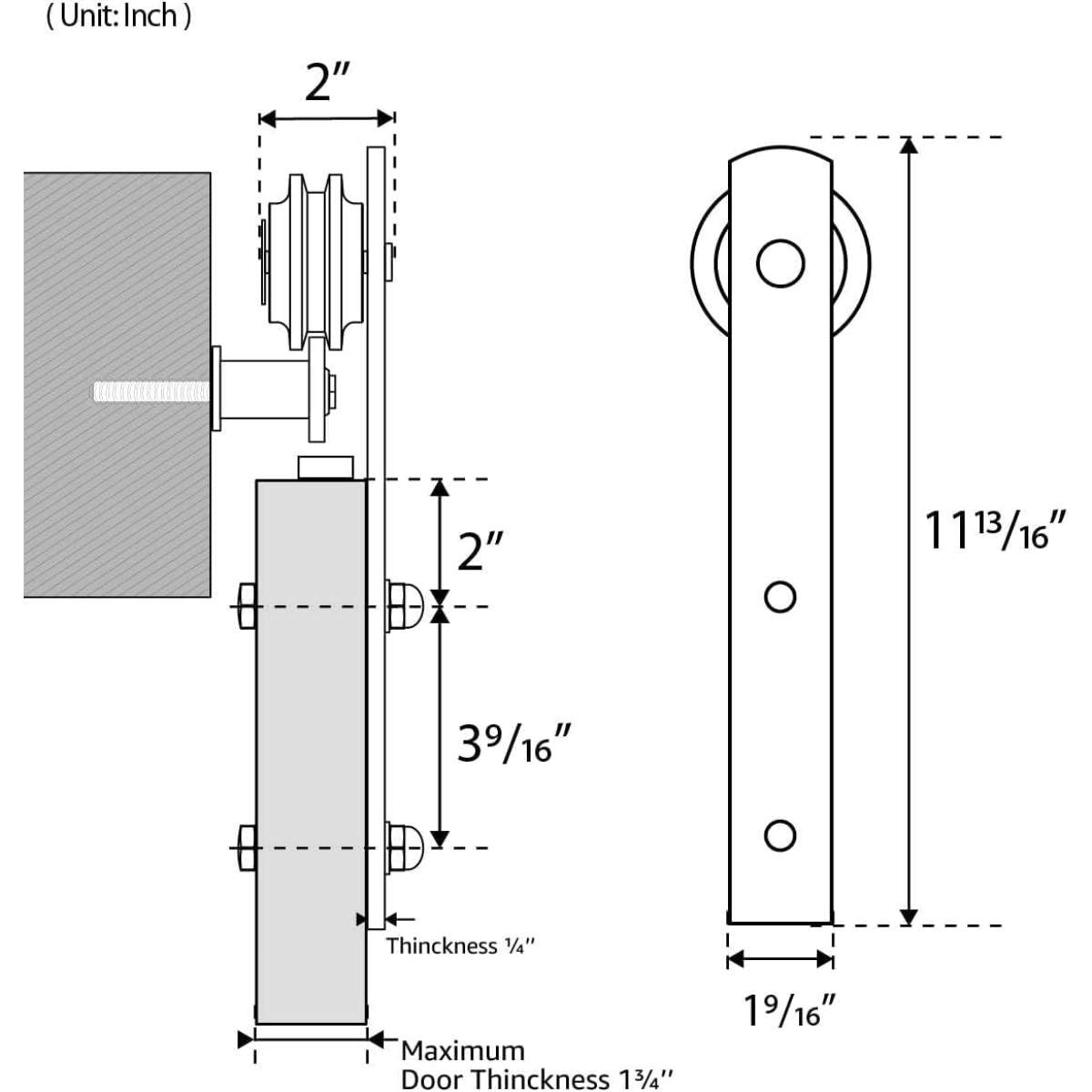 SMARTSTANDARD 6.6 FT BARN DOOR