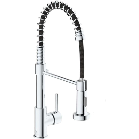 Multifunctional kitchen faucet with pull-down sprayer