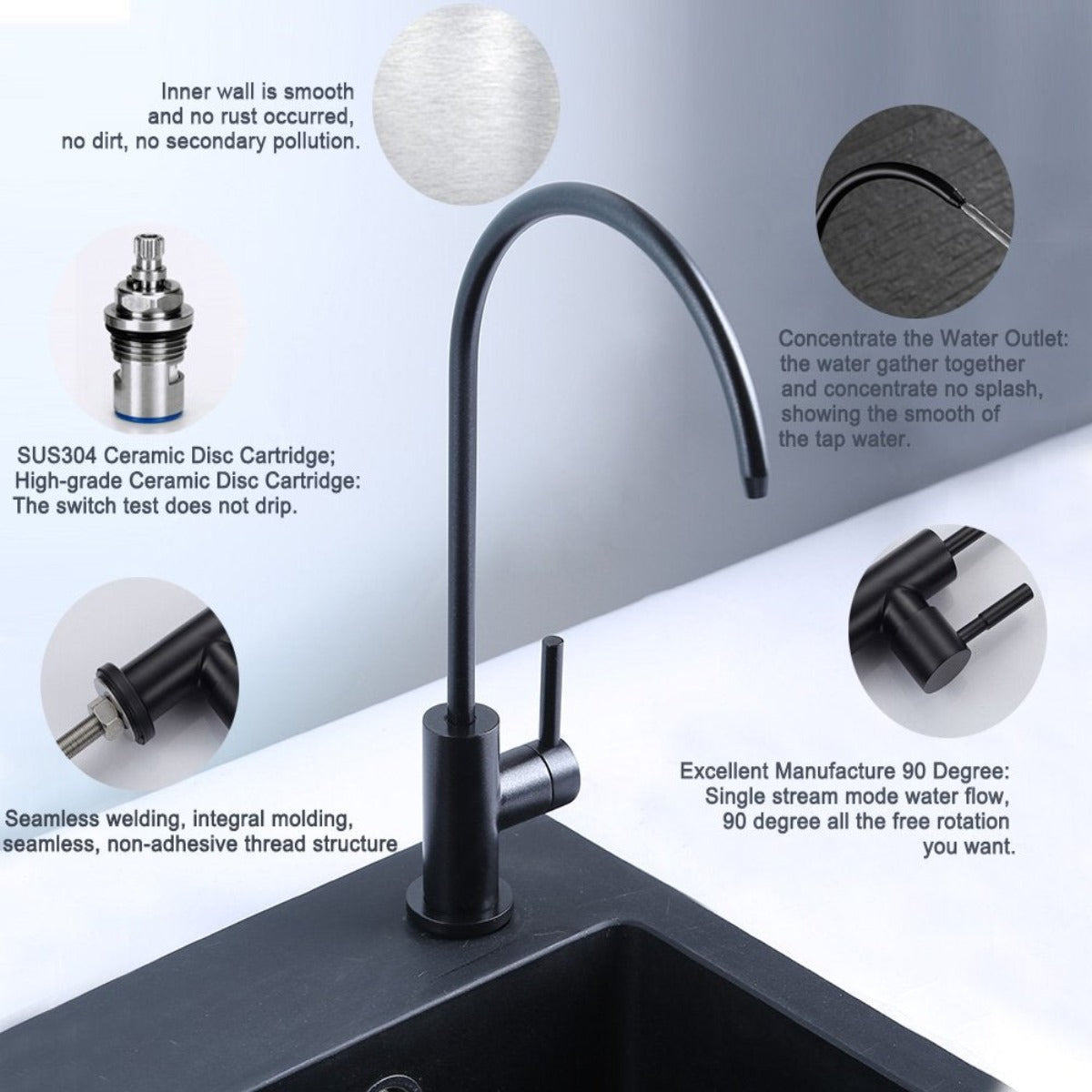 ESOW Kitchen Water Filter Faucet