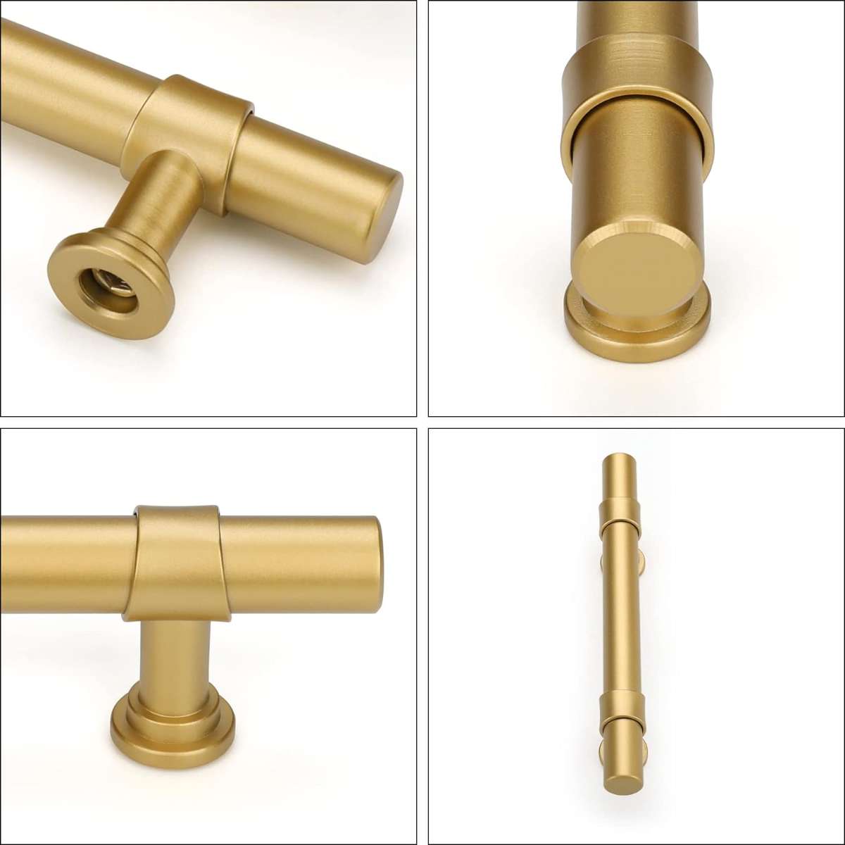 Haliwu 10-Piece Gold Cabinet Handles