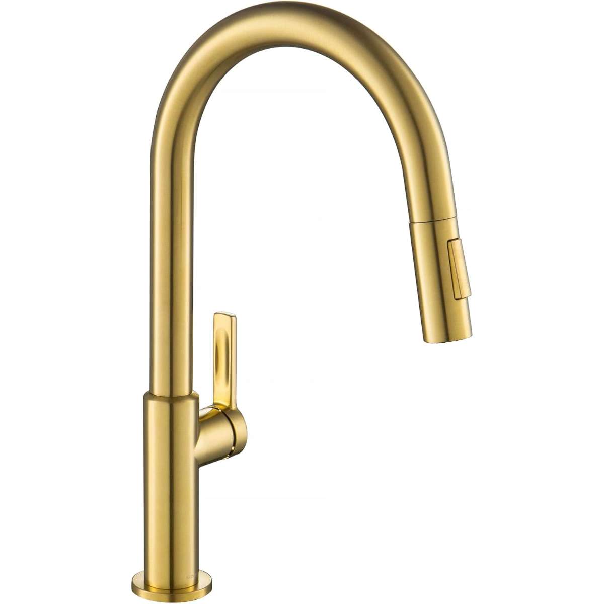 Kraus KPF-2820BB Oletto pulls his hand on the kitchen faucet