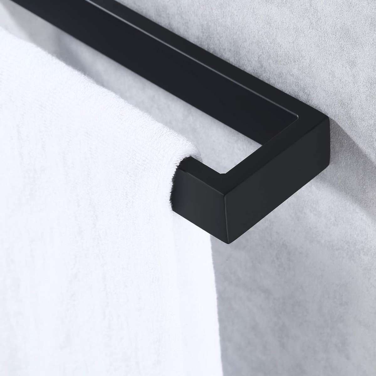 KES Hand Towel Rack Black Towel Ring, A23080-BK