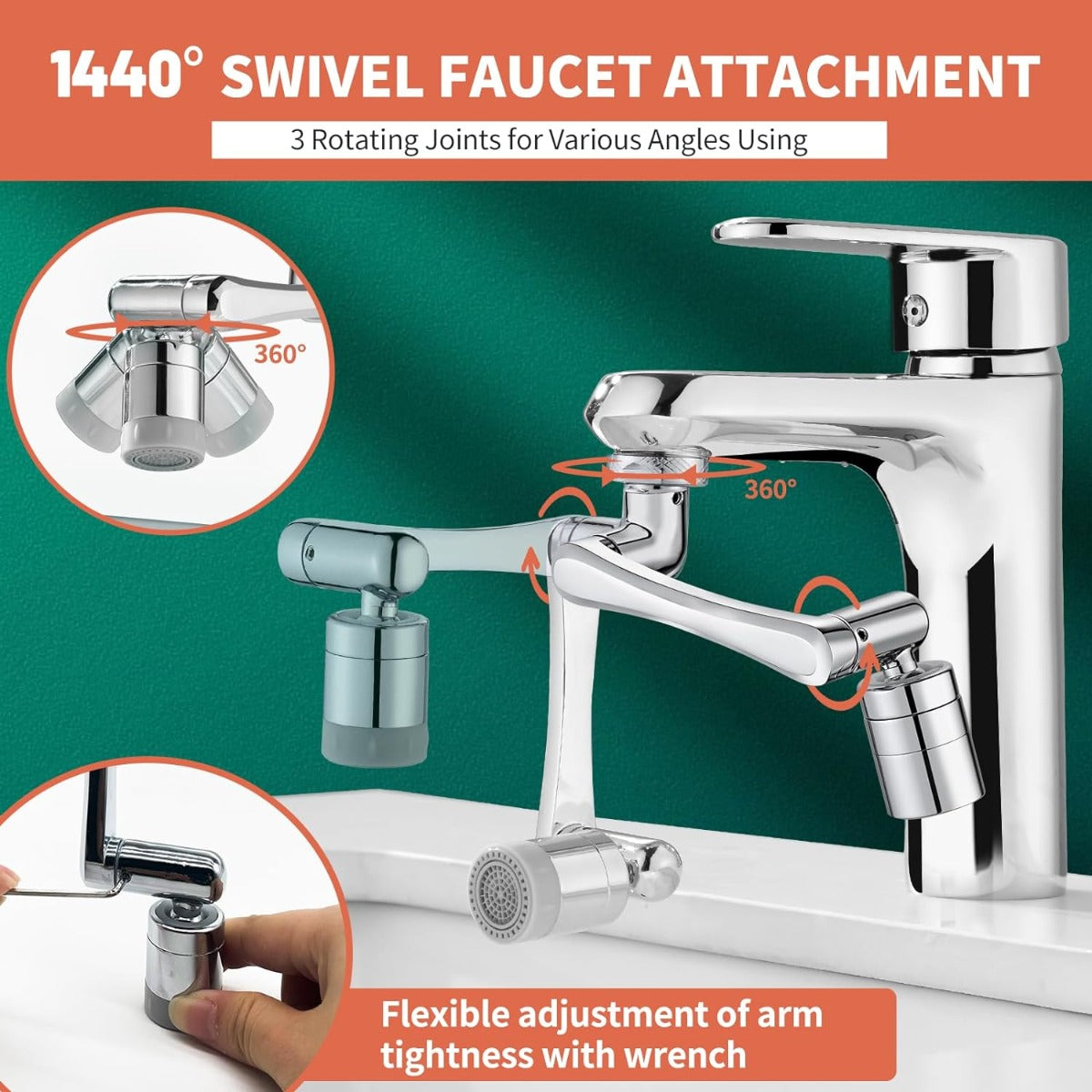 CECEFIN 1080° Multi-function rotary faucet