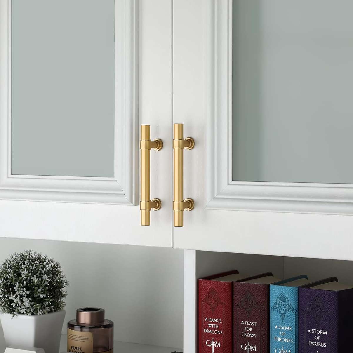 Haliwu 10-Piece Gold Cabinet Handles