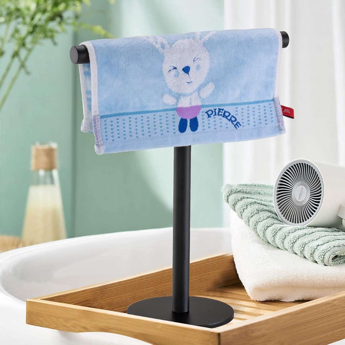 1-pack bathtub hand towel holder stand-up