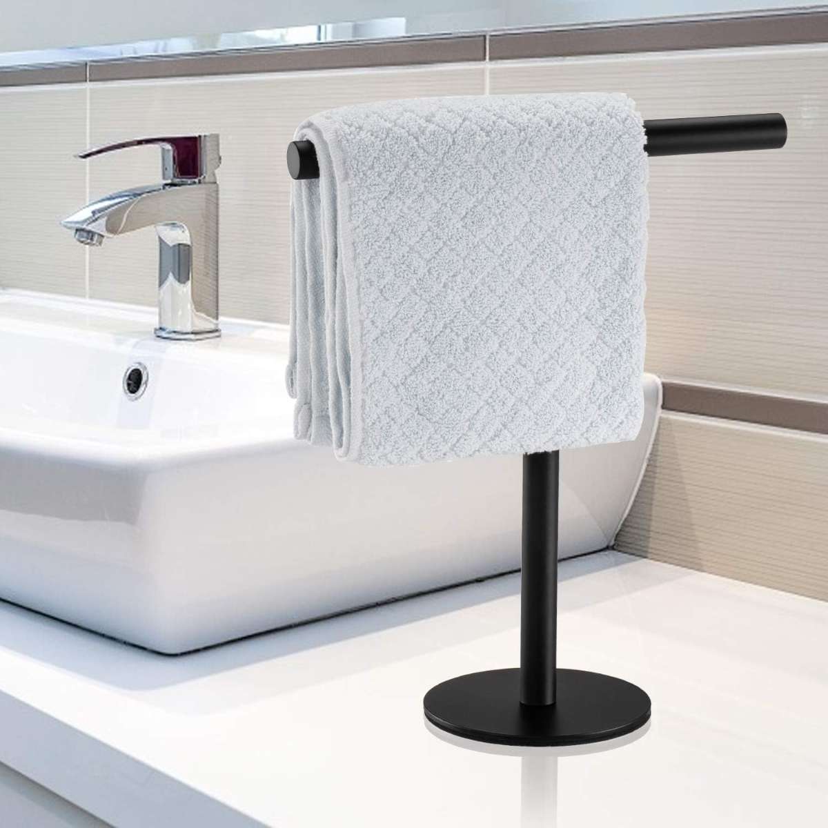 1-pack bathtub hand towel holder stand-up