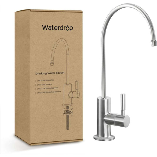 Various faucets stainless steel, lead-free