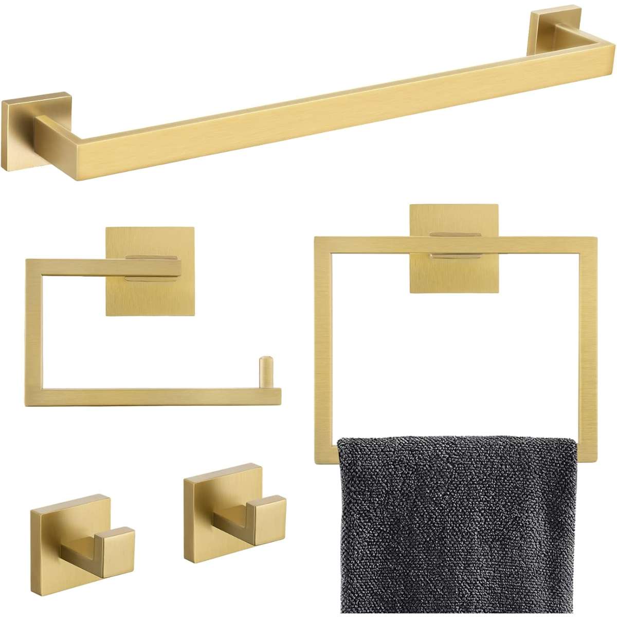 YACVCL 5-Piece Bathroom Hardware Accessories Set