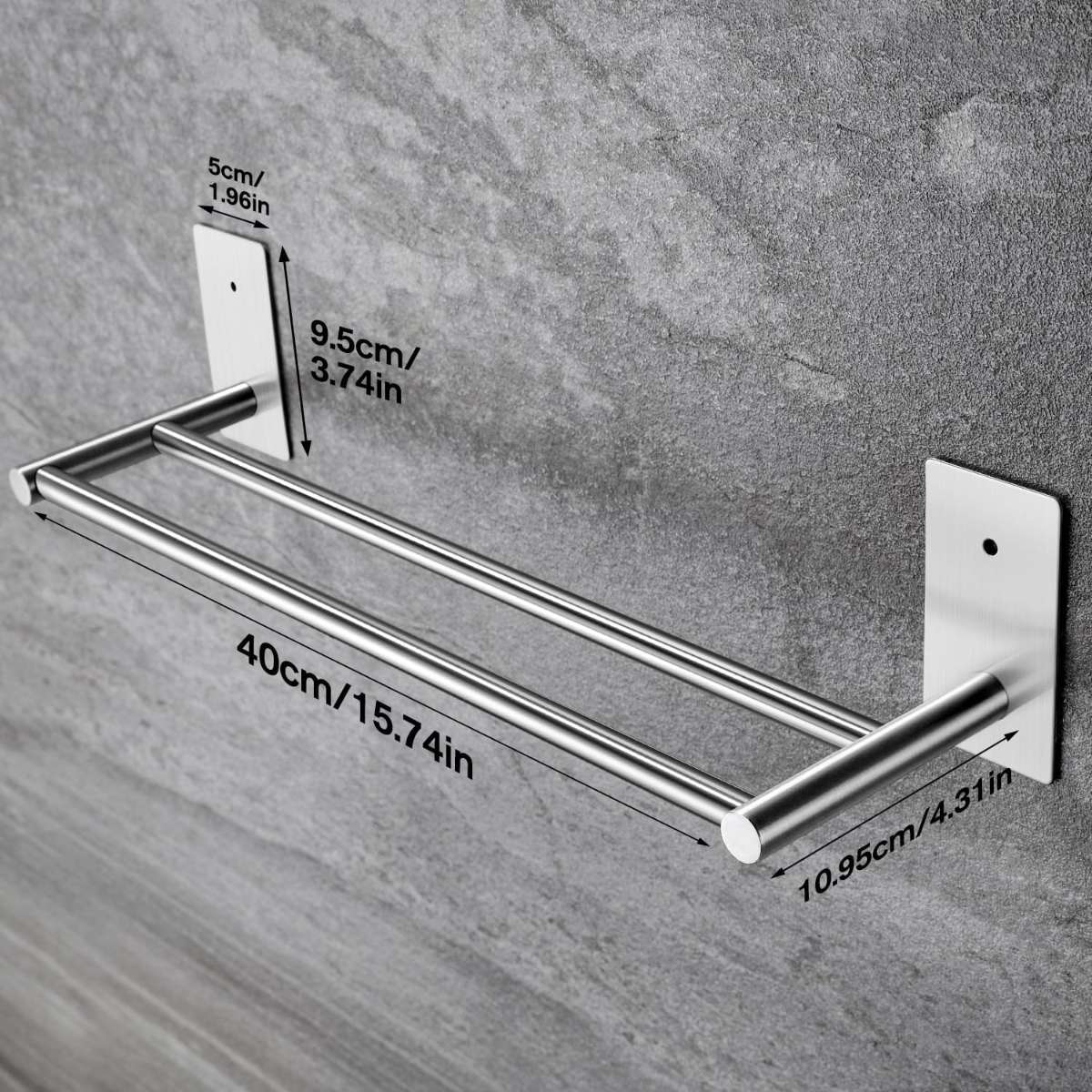 Tao Zun self-adhesive 16-inch towel rail