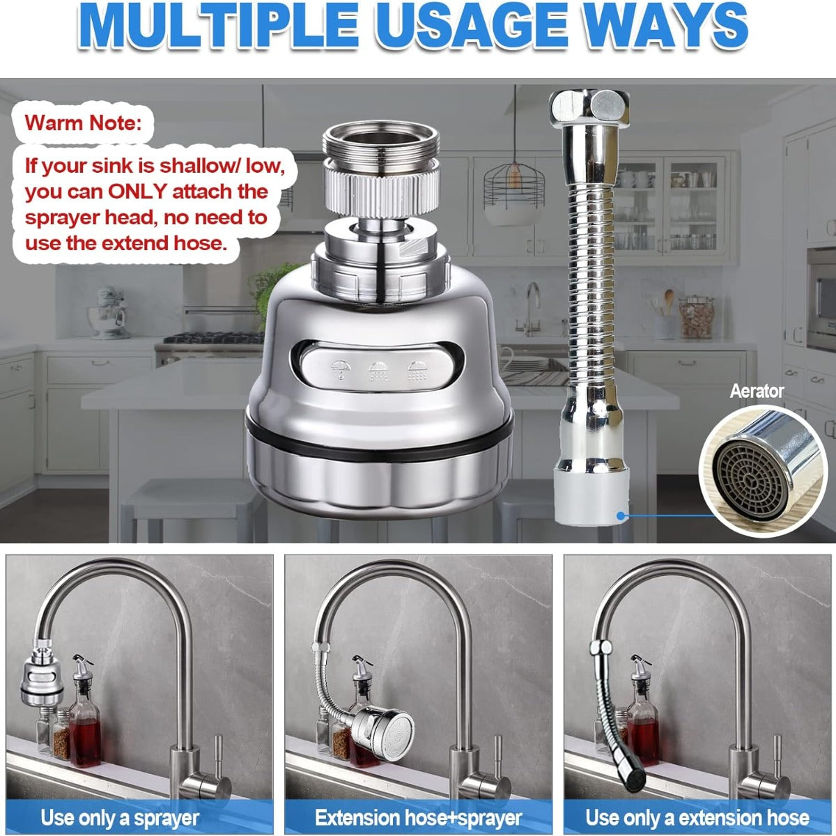 Kitchen Sink Faucet Sprayer Attachment